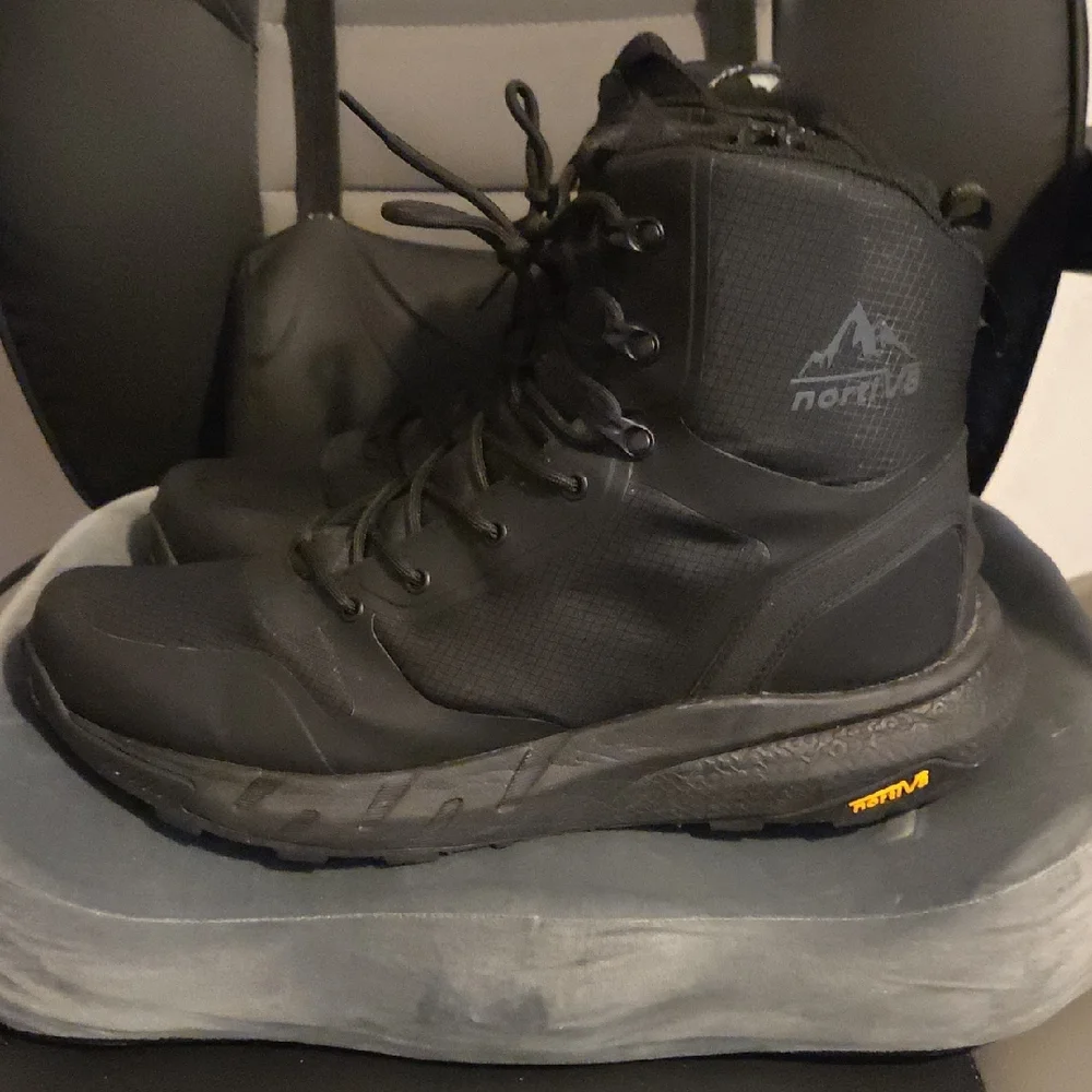 Men's All-Black Waterproof Trail Boots - Unknown Brand